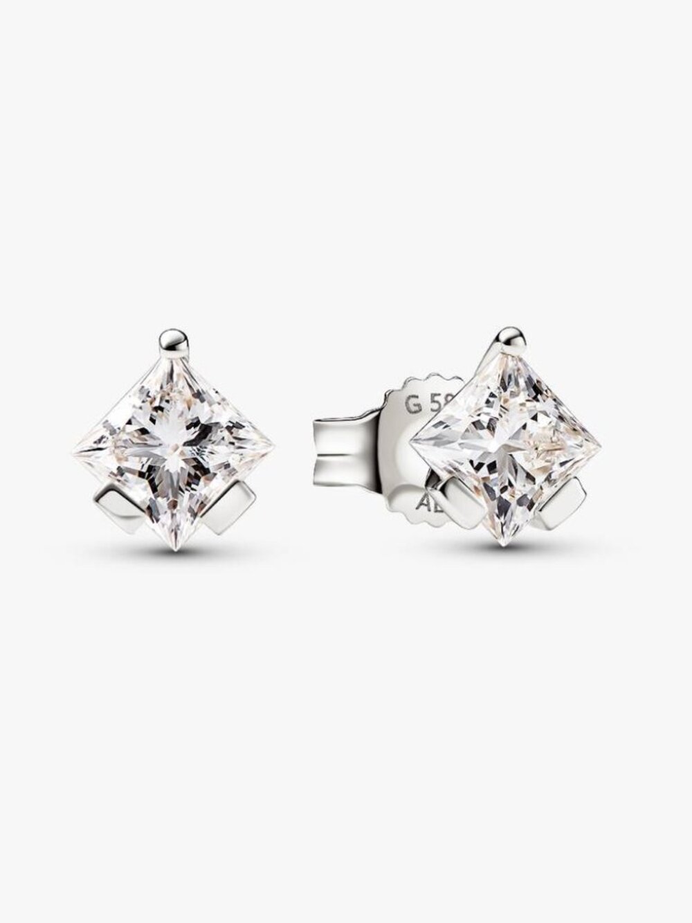Pandora Nova 14k White Gold Lab-grown Diamond Earrings
